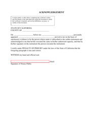 Affidavit for Collection of Personal Property - California, Page 2