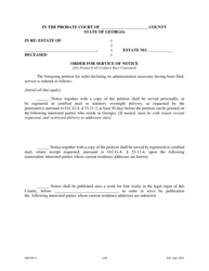 Form GPCSF9 Petition for Order Declaring No Administration Necessary - Georgia (United States), Page 12