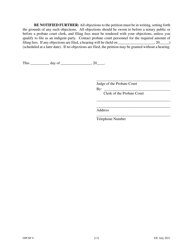 Form GPCSF9 Petition for Order Declaring No Administration Necessary - Georgia (United States), Page 15