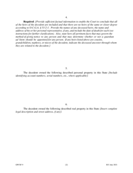 Form GPCSF9 Petition for Order Declaring No Administration Necessary - Georgia (United States), Page 4