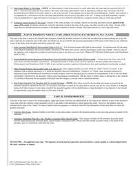 Small Estate Application Forms - North Carolina, Page 5