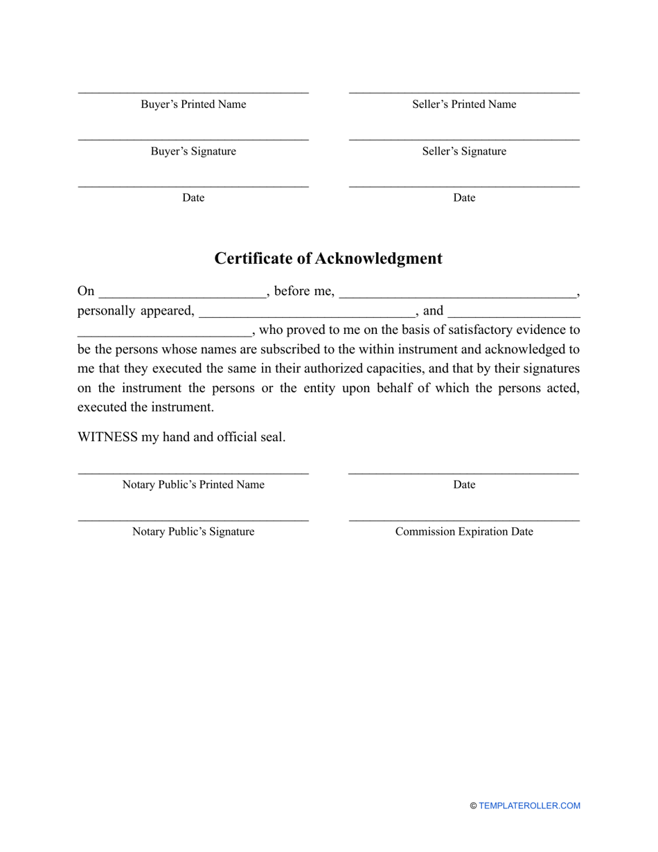 Dirt Bike Bill of Sale Template, Page 3