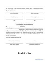 FAA Bill of Sale Template, Page 4