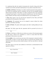 FAA Bill of Sale Template, Page 6