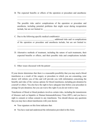 Surgery Consent Form, Page 3