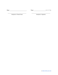 Surgery Consent Form, Page 6