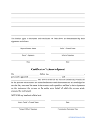 Tractor Bill of Sale Template, Page 2