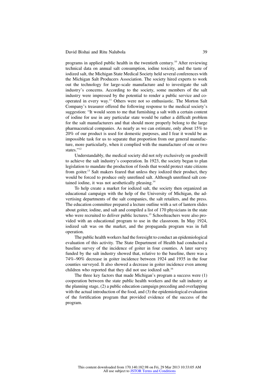 The History of Food Fortification in the United States: Its Relevance for Current Fortification Efforts in Developing Countries - David Bishai, Ritu Nalubola - Chicago, Illinois, Page 4