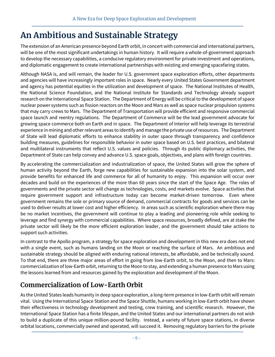 A New Era for Deep Space Exploration and Development, Page 10