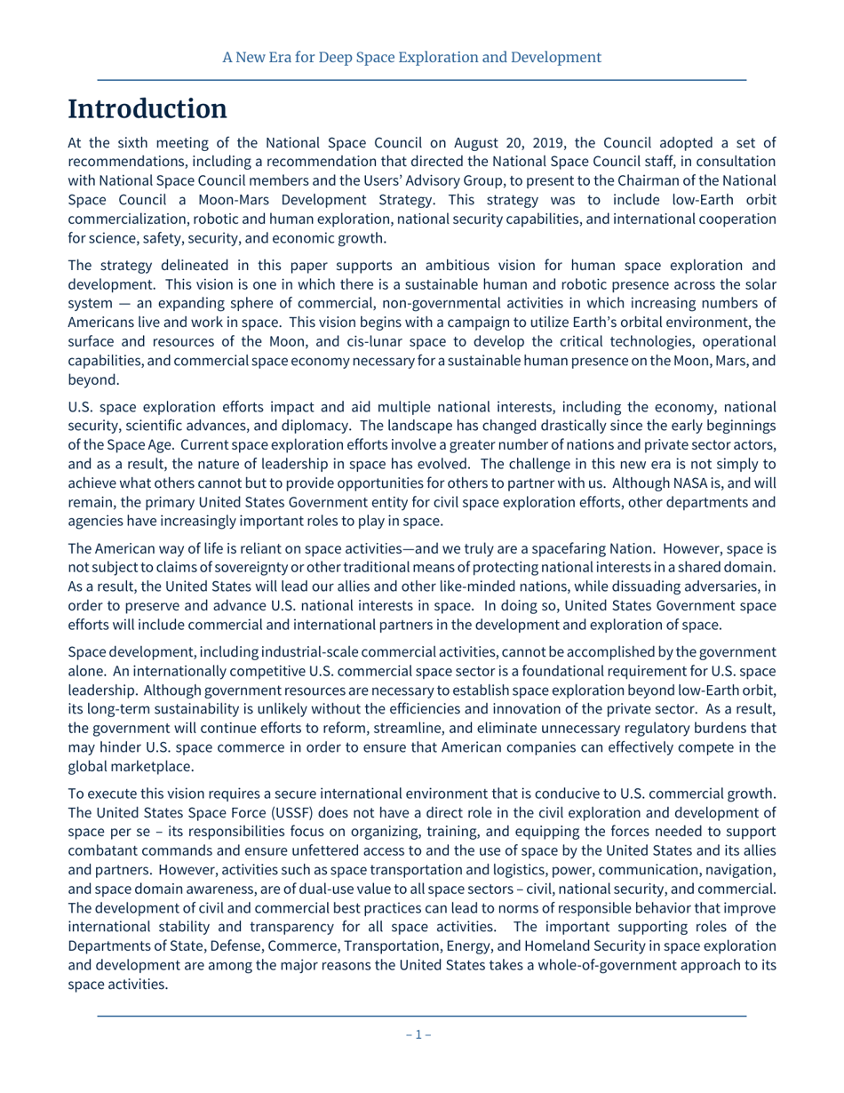 A New Era for Deep Space Exploration and Development, Page 5