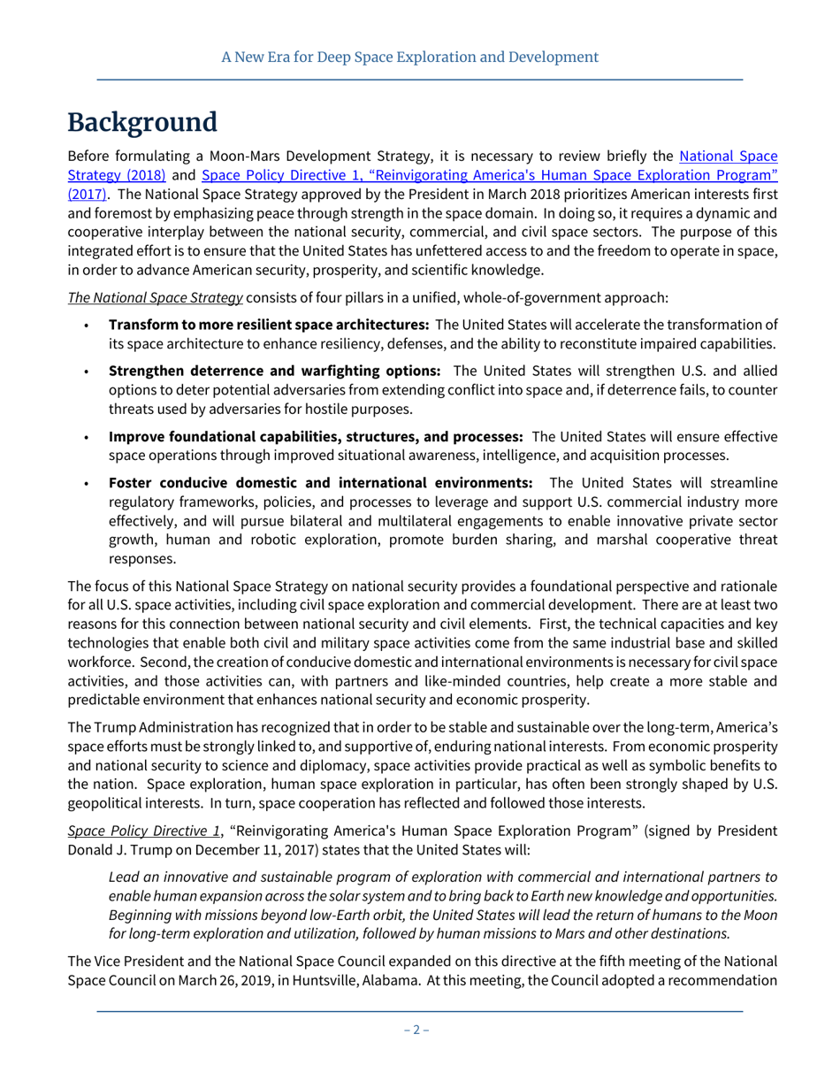 A New Era for Deep Space Exploration and Development, Page 6