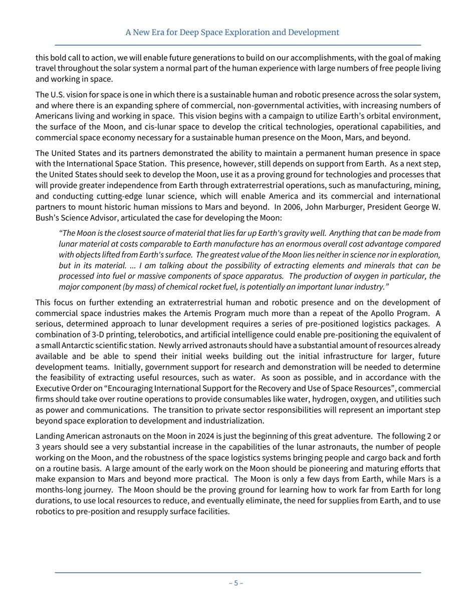 A New Era for Deep Space Exploration and Development, Page 9