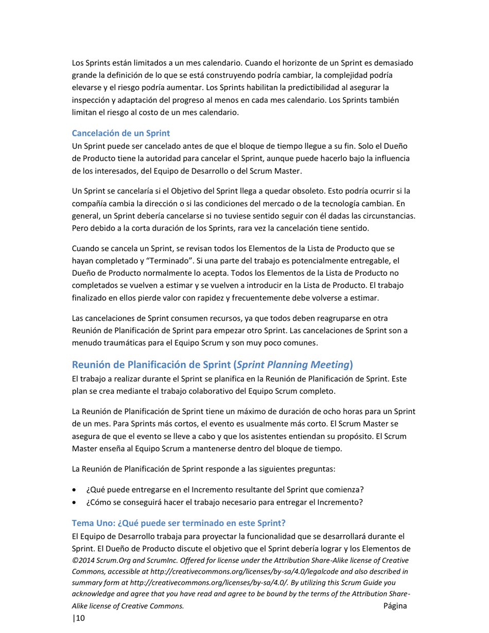 La Guia Definitiva De Scrum: Las Reglas Del Juego - Ken Schwaber, Jeff Sutherland (Spanish), Page 10