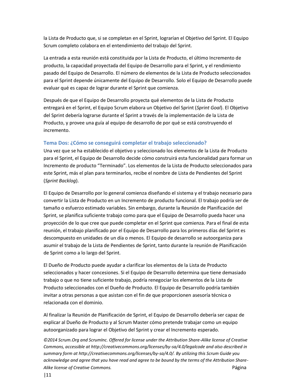 La Guia Definitiva De Scrum: Las Reglas Del Juego - Ken Schwaber, Jeff Sutherland (Spanish), Page 11