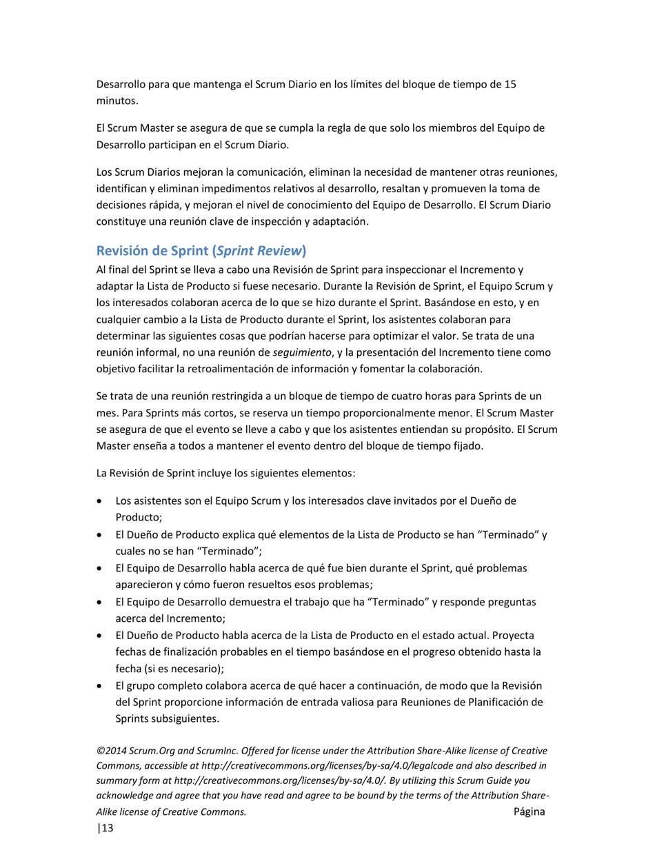 La Guia Definitiva De Scrum: Las Reglas Del Juego - Ken Schwaber, Jeff Sutherland (Spanish), Page 13