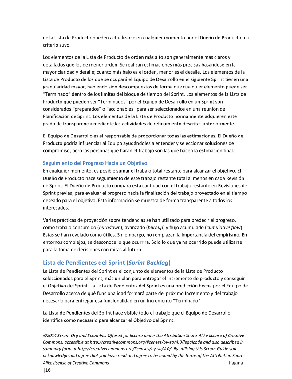 La Guia Definitiva De Scrum: Las Reglas Del Juego - Ken Schwaber, Jeff Sutherland (Spanish), Page 16