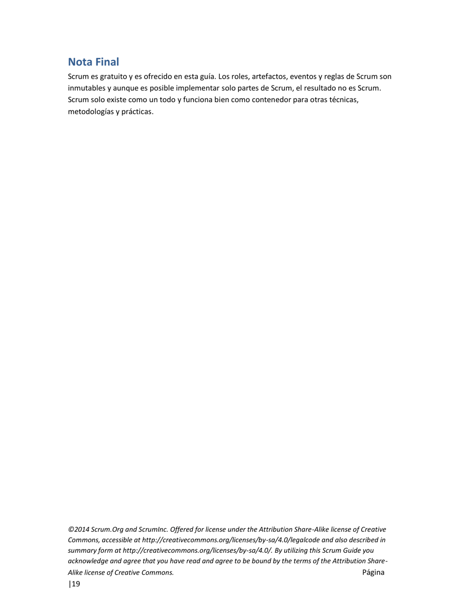 La Guia Definitiva De Scrum: Las Reglas Del Juego - Ken Schwaber, Jeff Sutherland (Spanish), Page 19
