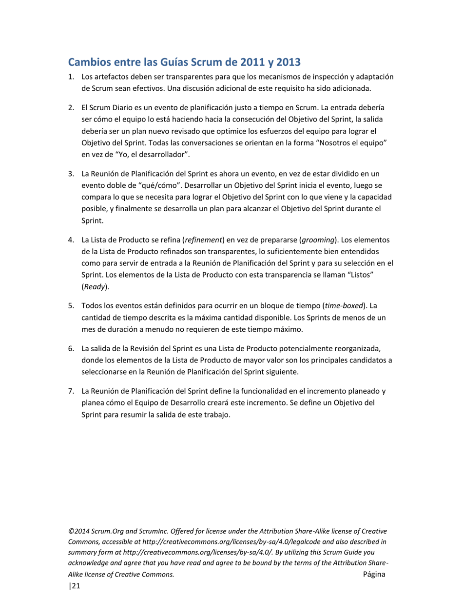 La Guia Definitiva De Scrum: Las Reglas Del Juego - Ken Schwaber, Jeff Sutherland (Spanish), Page 21