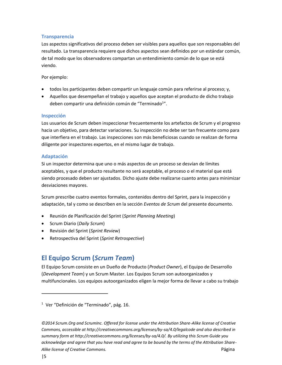 La Guia Definitiva De Scrum: Las Reglas Del Juego - Ken Schwaber, Jeff Sutherland (Spanish), Page 5