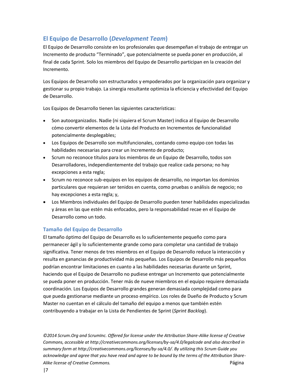 La Guia Definitiva De Scrum: Las Reglas Del Juego - Ken Schwaber, Jeff Sutherland (Spanish), Page 7