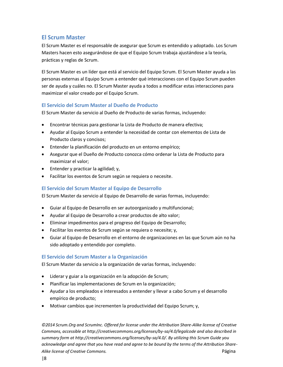 La Guia Definitiva De Scrum: Las Reglas Del Juego - Ken Schwaber, Jeff Sutherland (Spanish), Page 8