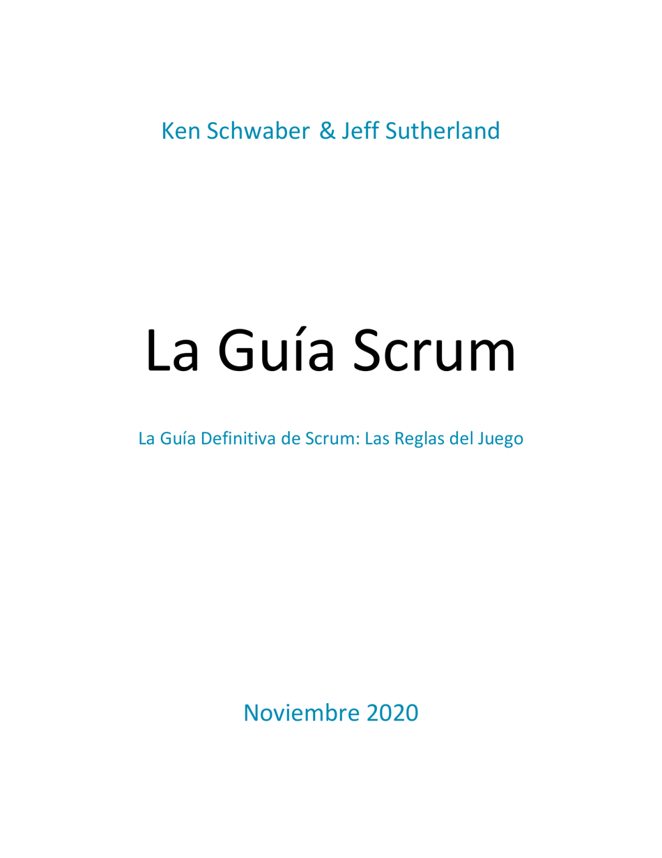 La Guia Definitiva De Scrum: Las Reglas Del Juego - Ken Schwaber, Jeff Sutherland (Spanish), Page 1