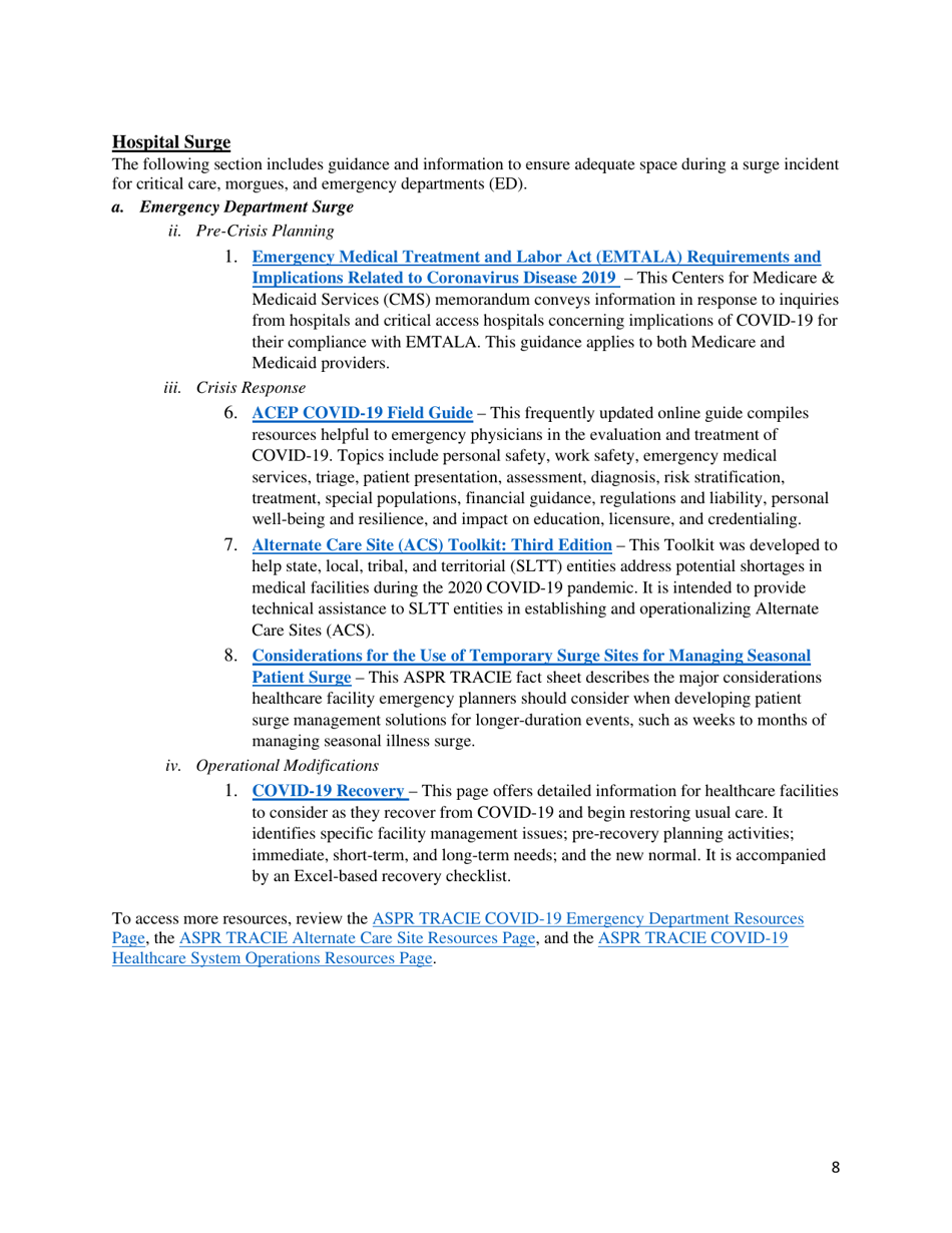 Covid-19 Hospital Resource Compilation, Page 8