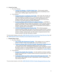 Covid-19 Hospital Resource Compilation, Page 9