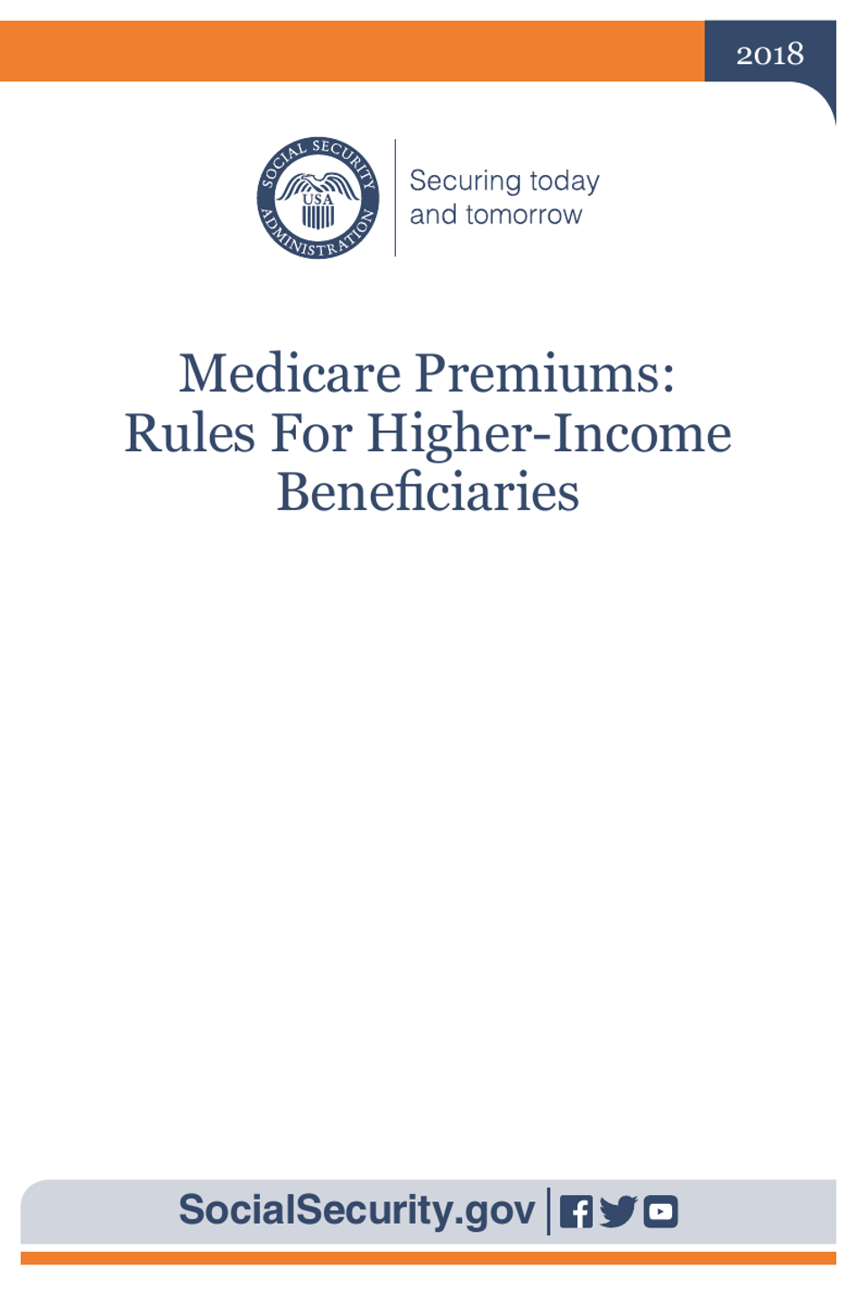 Medicare Premiums: Rules for Higher-Income Beneficiaries, Page 1