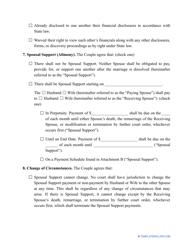 Divorce Settlement Agreement Template, Page 2