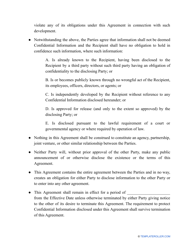 Mutual Non-disclosure Agreement Template, Page 3