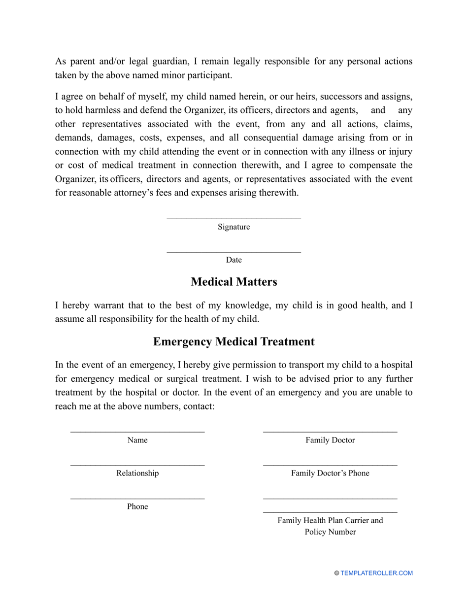 field trip consent form template