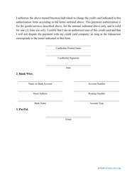 Itemized Invoice Template, Page 3