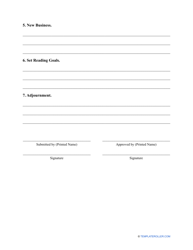 &quot;LLC Meeting Minutes Template&quot;, Page 2