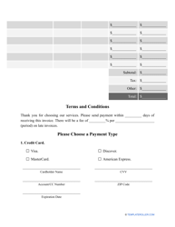Medical Invoice Template, Page 2