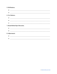Strategy Meeting Agenda Template, Page 2