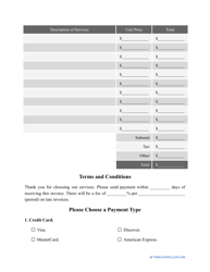 Towing Invoice Template, Page 2