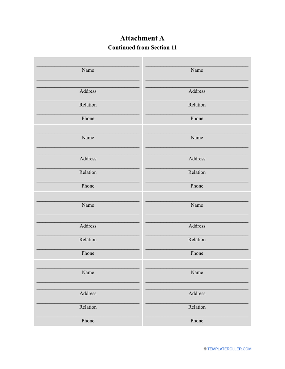 Small Estate Affidavit Form - New Mexico, Page 6