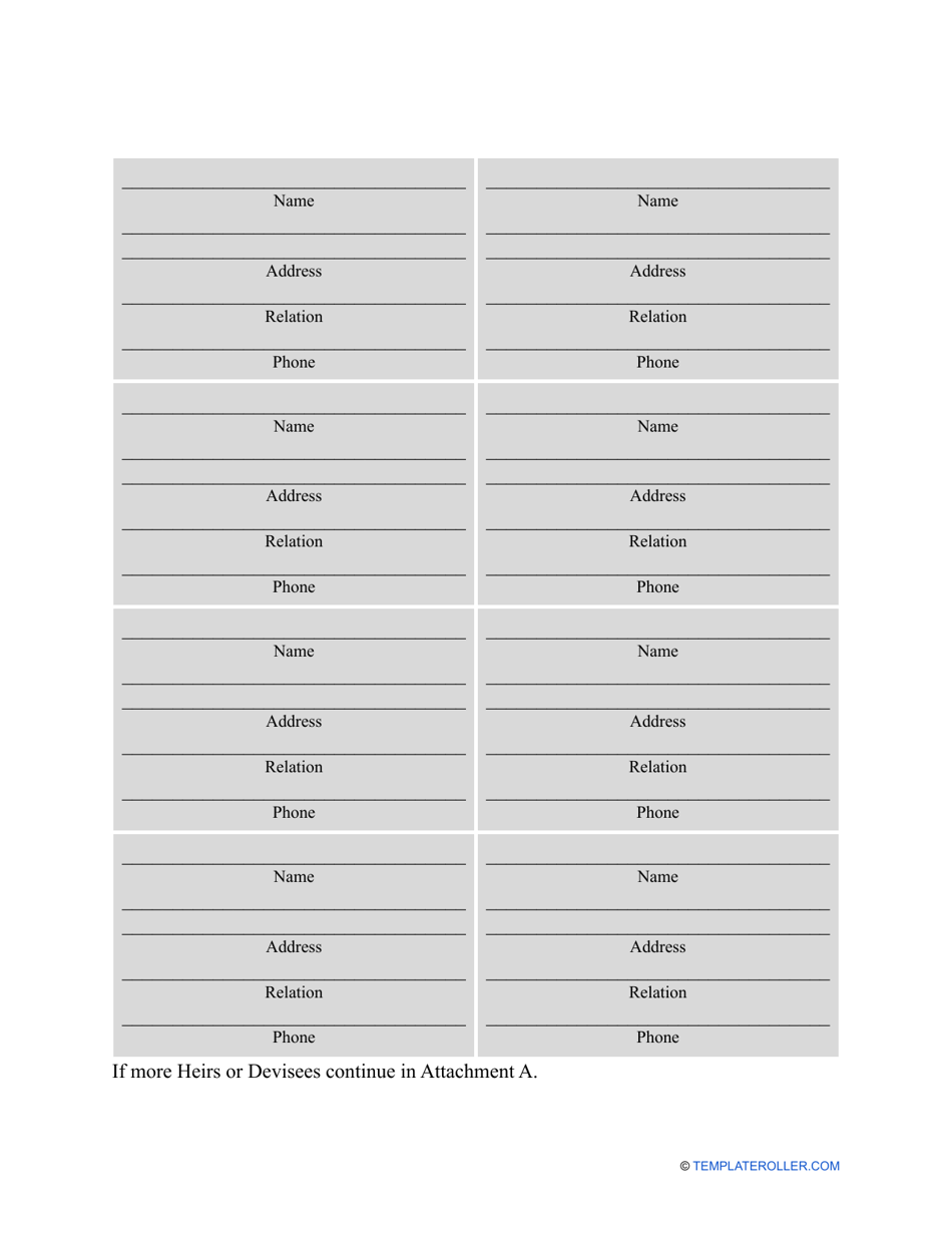 Small Estate Affidavit Form - Texas, Page 2