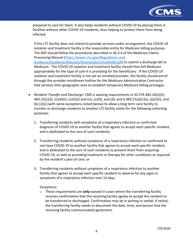 Long Term Care Facilities (Skilled Nursing Facilities and/or Nursing Facilities): Cms Flexibilities to Fight Covid-19, Page 6