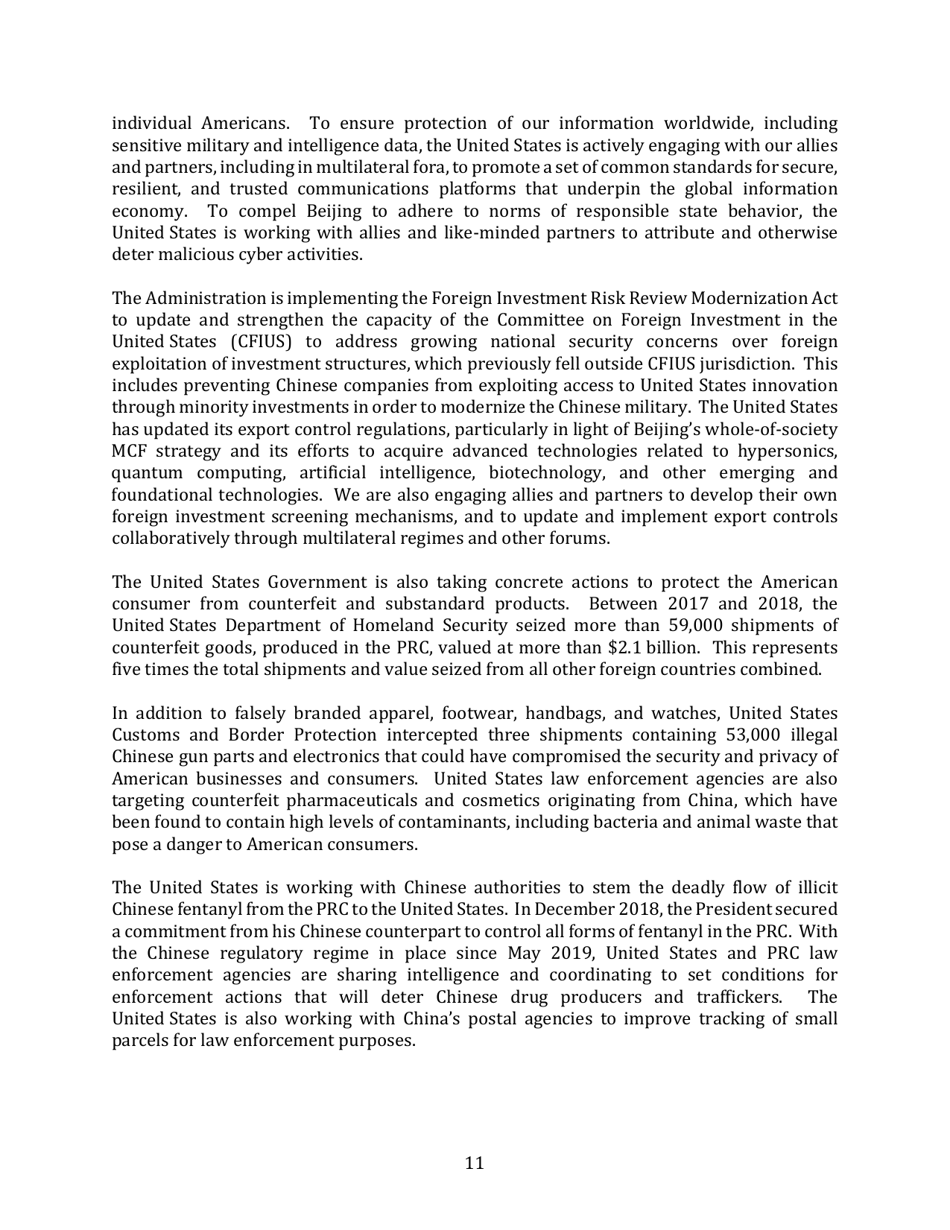 United States Strategic Approach to the Peoples Republic of China, Page 11