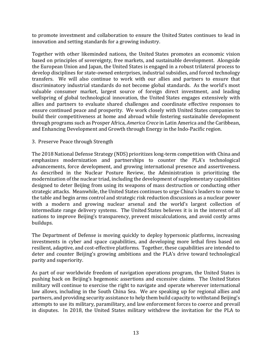 United States Strategic Approach to the Peoples Republic of China, Page 13