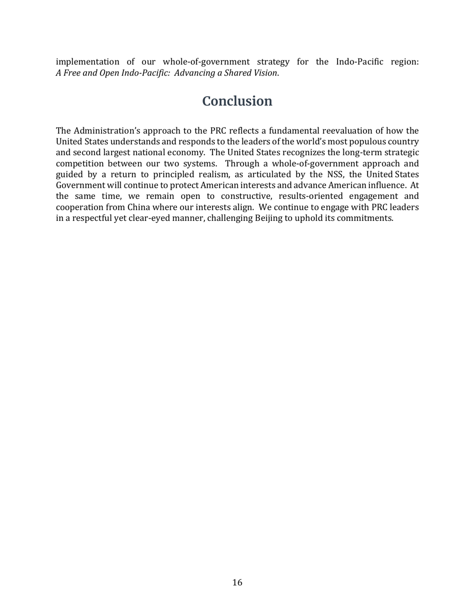 United States Strategic Approach to the Peoples Republic of China, Page 16