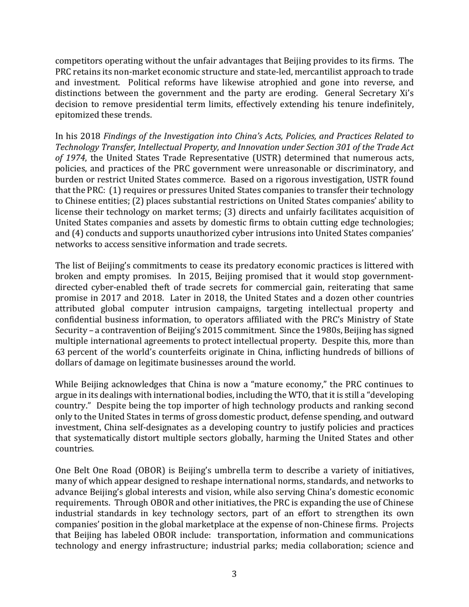 United States Strategic Approach to the Peoples Republic of China, Page 3