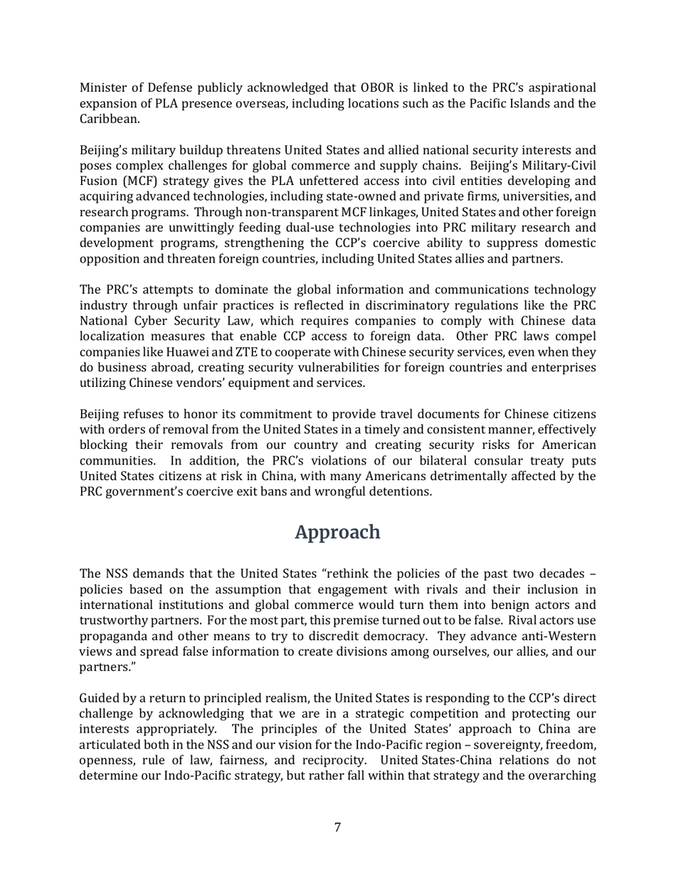 United States Strategic Approach to the Peoples Republic of China, Page 7