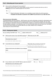 Form AW8P Nhs Pensions - Deferred Benefits Claim Form - United Kingdom, Page 5