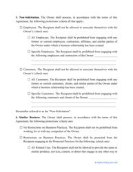 &quot;Non-solicitation Agreement Template&quot;, Page 2
