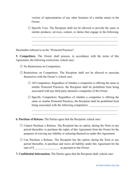 &quot;Non-solicitation Agreement Template&quot;, Page 3