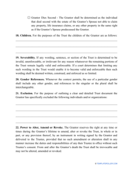 Revocable Living Trust Form, Page 12