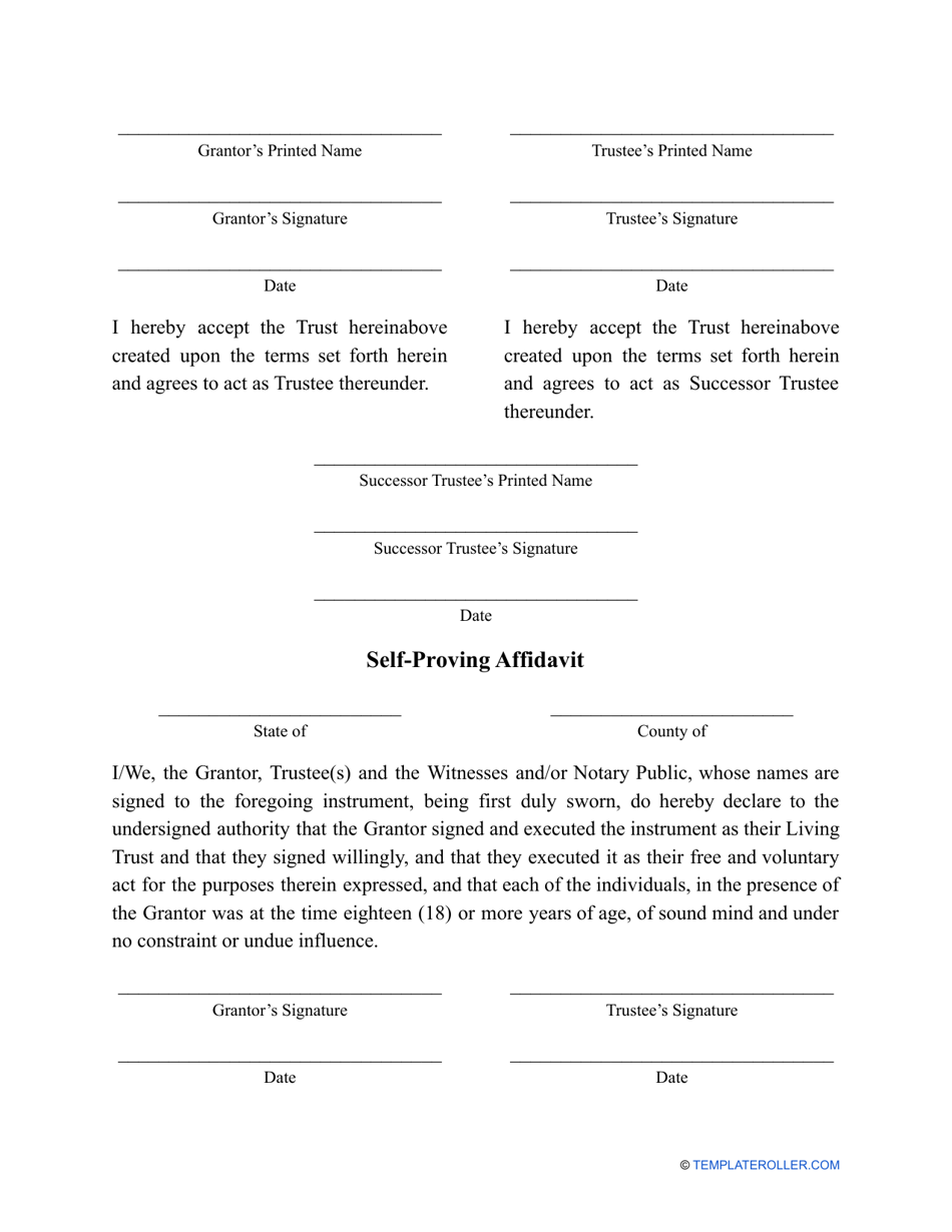 Revocable Living Trust Form, Page 13